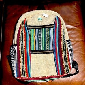 HEMP BACKPACK- Multi Pockets | Large Laptop Travel Backpack |THC FREE| NWT